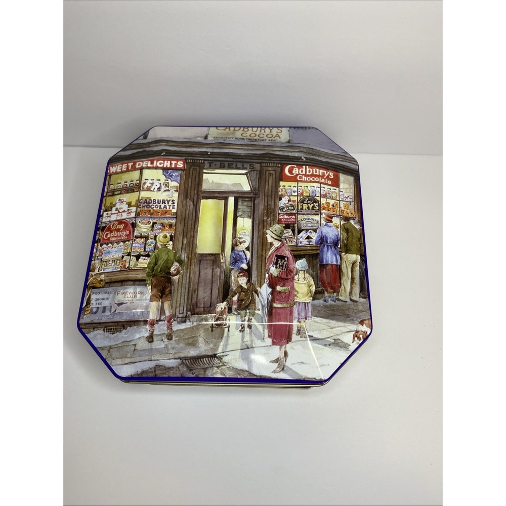 Cadbury Tin Chocolate Holidays Christmas "Vintage Sweet Shop‎ "